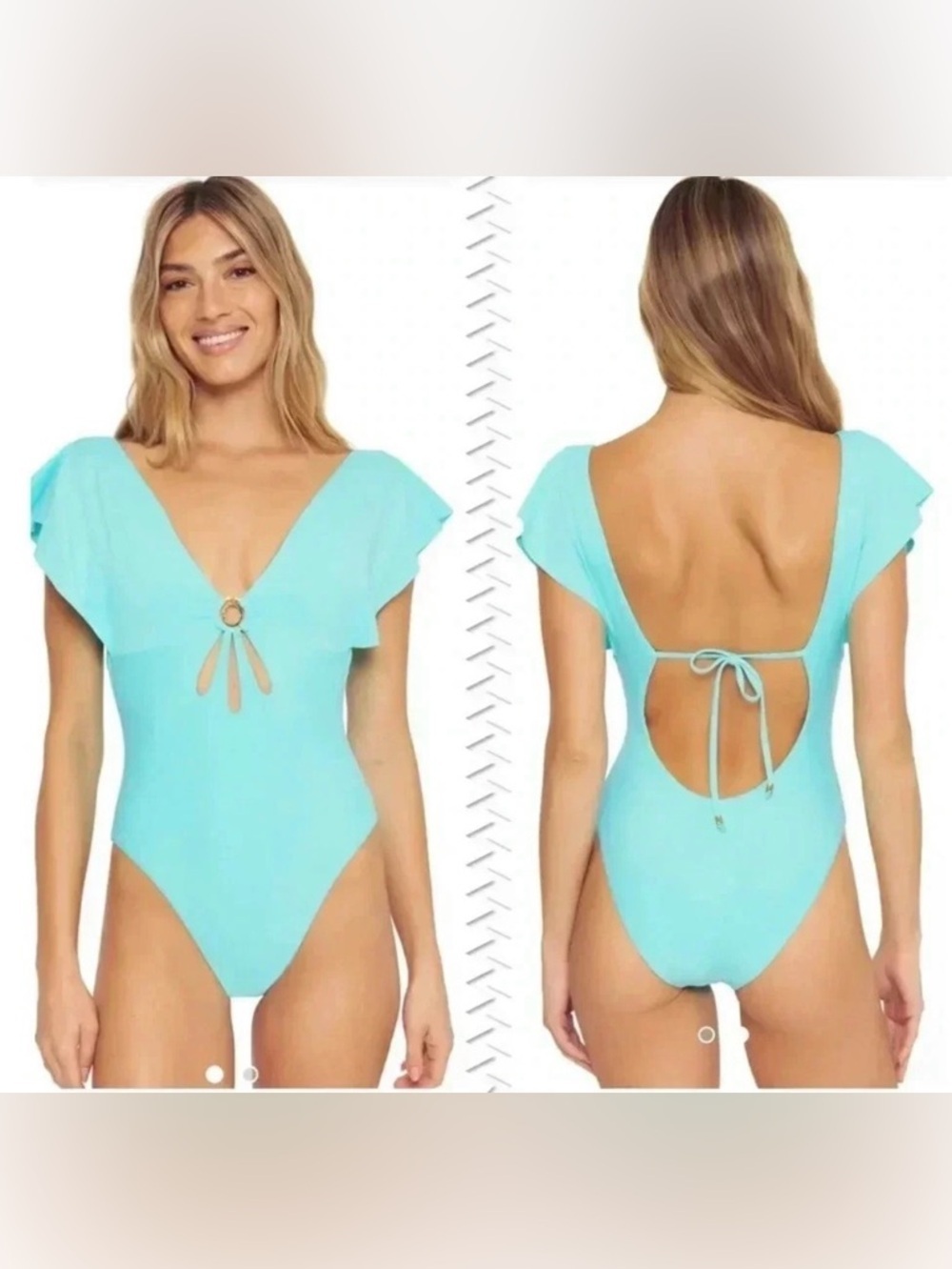 Trina Turk Monaco Flutter One Piece Swimsuit Size 4